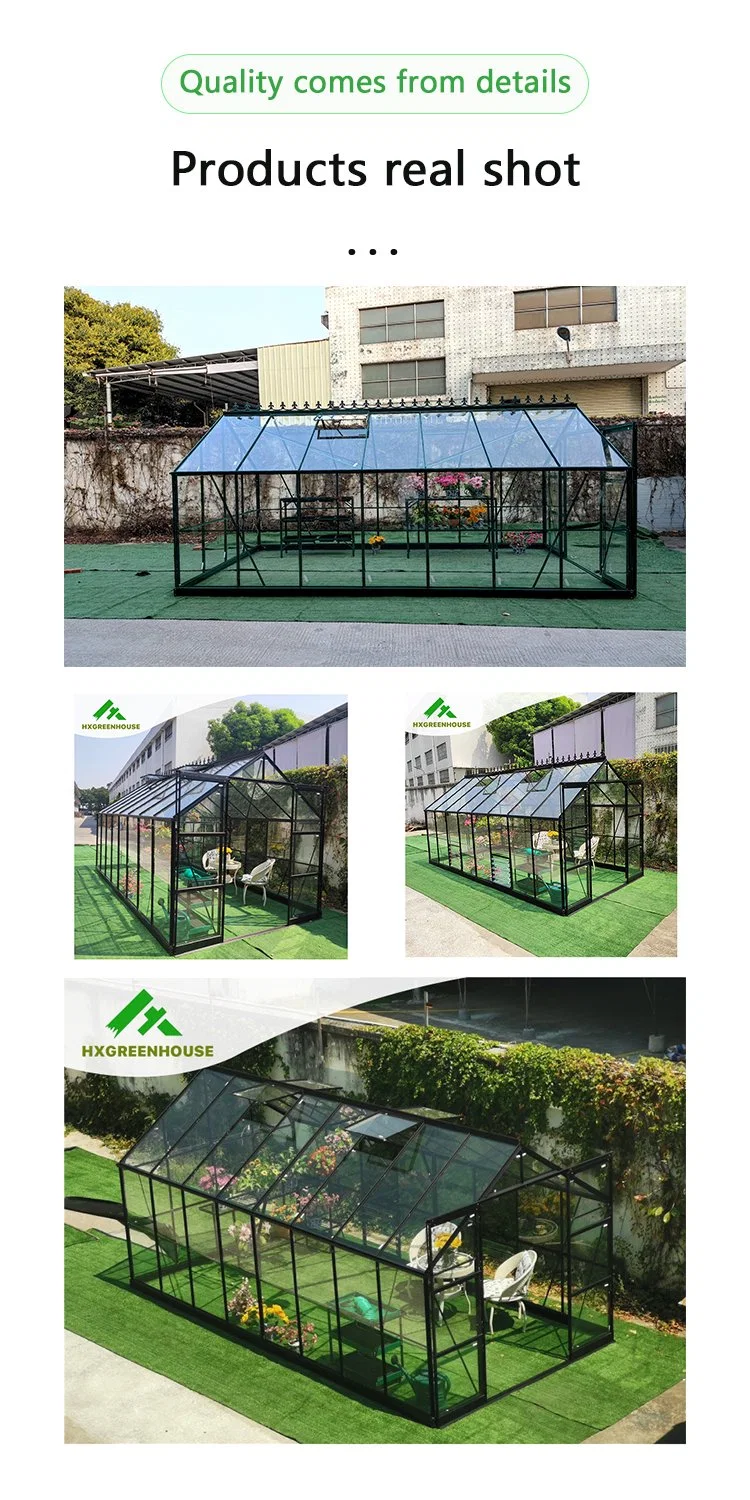 Glass House Kits Poly Tunnel Green House Farming House Glass Container Greenhouse Dome
