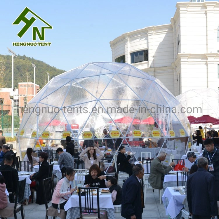 Popular Transparent PVC Cover Geodesic Dome Greenhouse